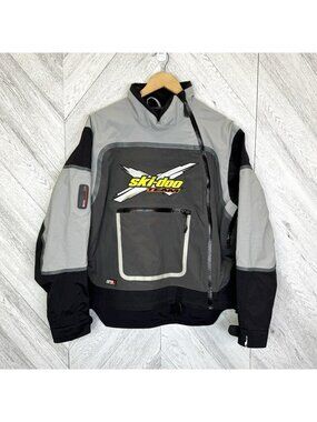Vintage Y2K Ski-Doo Team Racing RPM Anorak Snowmobile Shell Jacket Mens Medium